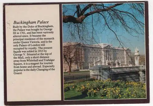 [Ansichtskarte] ENGLAND - London - Buckingham Palace. 