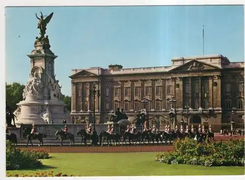 [Ansichtskarte] ENGLAND - London - Horsehold Cavalry at Buckingham Palace. 