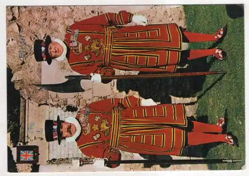 [Ansichtskarte] ENGLAND - London - Tower of London - Beefeaters. 