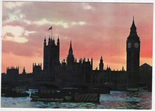 [Ansichtskarte] ENGLAND - London - Evening at Westminster. 