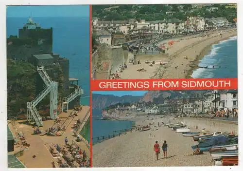 [Ansichtskarte] ENGLAND - Sidmouth - The Beach. 