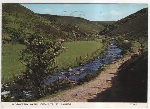 [Ansichtskarte] ENGLAND - Exmoor - Doone Valley - Badworthy Water. 