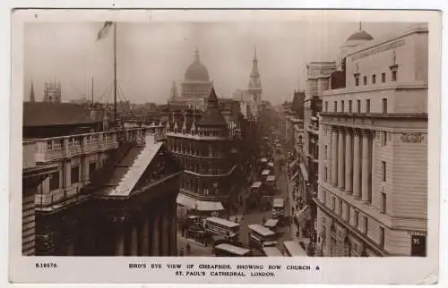 [Ansichtskarte] ENGLAND - London - Bow Church & St. Pauls Cathedral. 