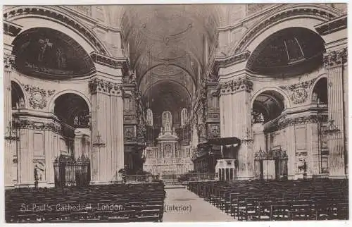 [Ansichtskarte] ENGLAND - London - St. Paul's Church - interior. 