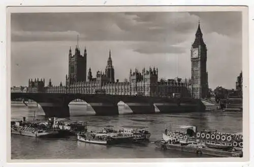 [Ansichtskarte] ENGLAND - London - Parlamentsgebäude. 