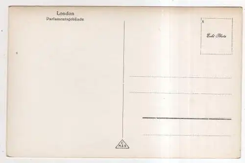 [Ansichtskarte] ENGLAND - London - Parlamentsgebäude. 