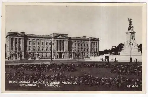 [Ansichtskarte] ENGLAND - London - Buckingham Palace & Queen Victoria Memorial. 