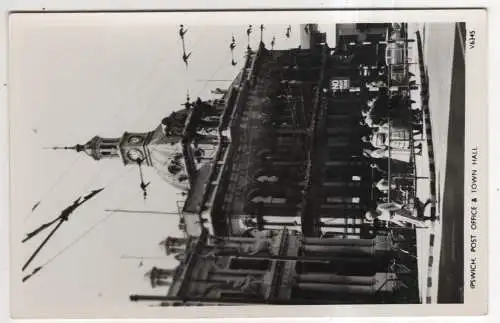 [Ansichtskarte] ENGLAND - Ipswich - Post Office & Town Hall. 