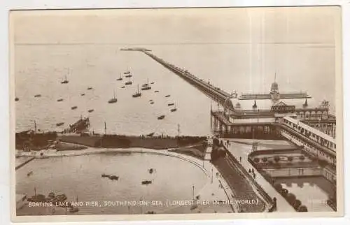 [Ansichtskarte] ENGLAND - Southend-on--Sea - Boating Lake and Pier. 