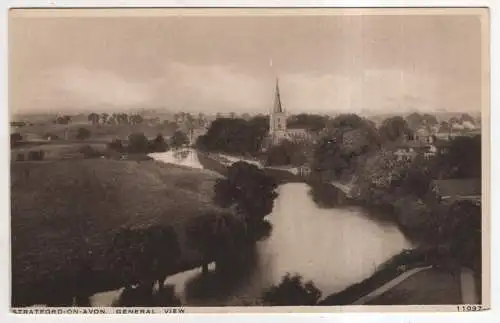 [Ansichtskarte] ENGLAND - Stratford-on-Avon - general view. 