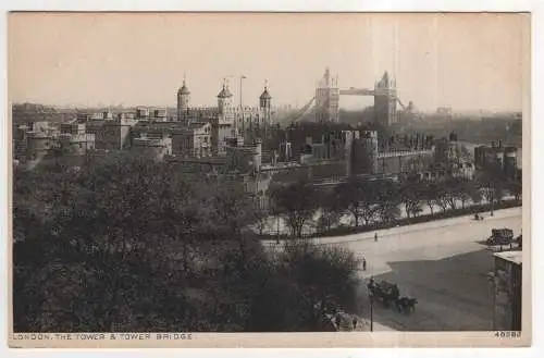 [Ansichtskarte] ENGLAND - London - The Tower & Tower Bridge. 