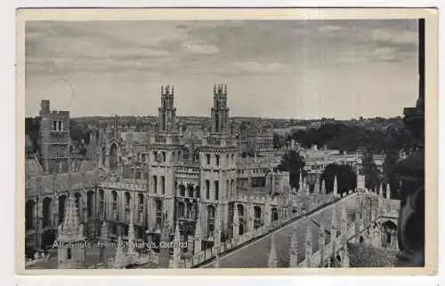 [Ansichtskarte] ENGLAND - Oxford - All Souls from St. Mary. 