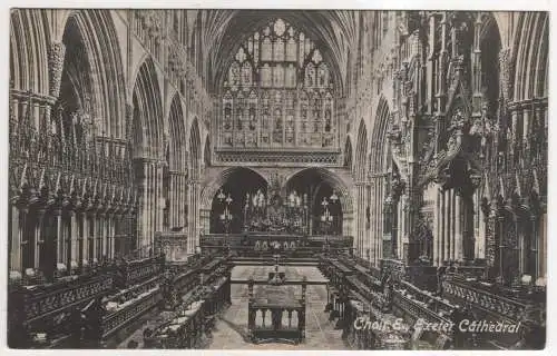 [Ansichtskarte] ENGLAND - Exeter Cathedral - Choir. 