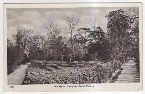 [Ansichtskarte] ENGLAND - Hampton Court Palace - The Maze. 