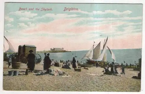 [Ansichtskarte] ENGLAND - Brighton - Beach and the Skylark. 