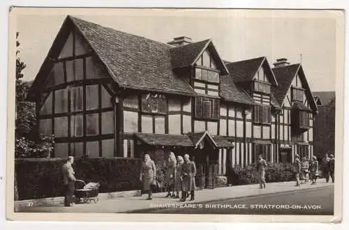 [Ansichtskarte] ENGLAND - Stratford-on-Avon - Shakespeare's Birthplace. 