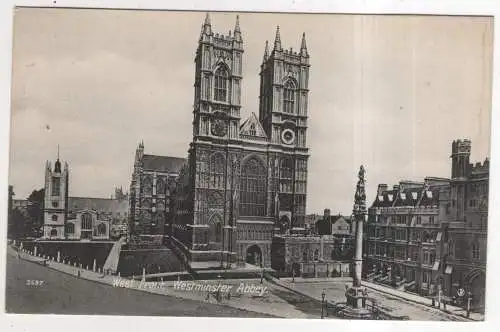 [Ansichtskarte] ENGLAND - London - Westminster Abbey - West Front. 