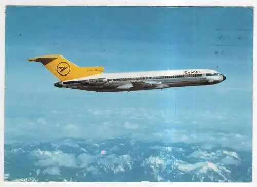 [Ansichtskarte] AIRPLANE / FLUGZEUG - Condor - Boeing 727-230. 