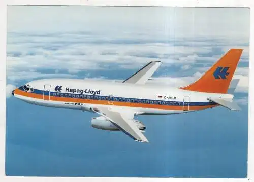 [Ansichtskarte] AIRPLANE / FLUGZEUG - Hapag-Lloyd Boeing 737-200. 