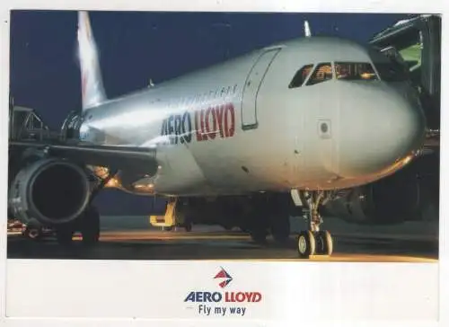 [Ansichtskarte] AIRPLANE / FLUGZEUG - Aero Lloyd  Airbus A320. 