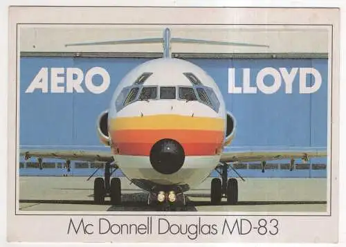 [Ansichtskarte] AIRPLANE / FLUGZEUG - Aero Lloyd Mc Donnell Douglas MD-83. 