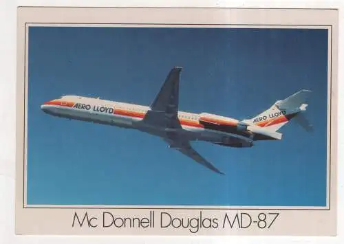 [Ansichtskarte] AIRPLANE / FLUGZEUG - Aero Lloyd Mc Donnell Douglas MD-87. 