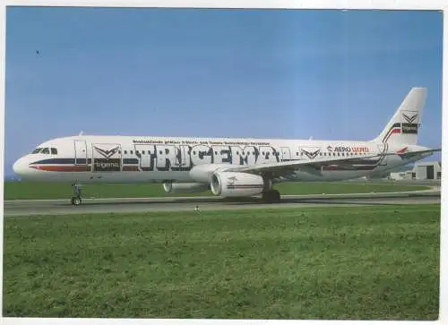 [Ansichtskarte] AIRPLANE / FLUGZEUG - Aero Lloyd Airbus A321 D-ALAH - Trigema. 