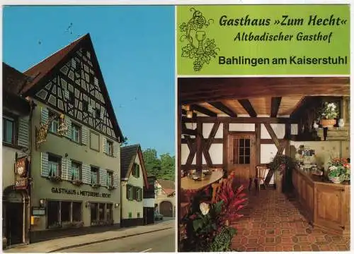 [Ansichtskarte] GERMANY - Bahlingen / Kaiserstuhl - Gasthaus Zum Hecht. 