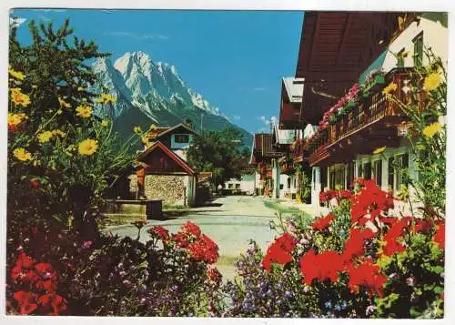 [Ansichtskarte] GERMANY - Garmisch-Partenkirchen - Frühlingsstraße in Garmisch. 