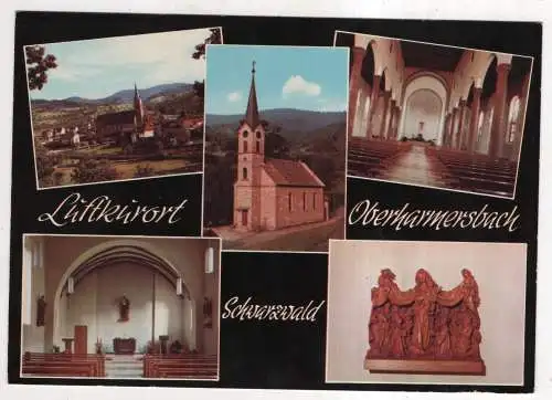 [Ansichtskarte] GERMANY - Oberharmersbach / Schwarzwald - Pfarrkirche St. Gallus. 