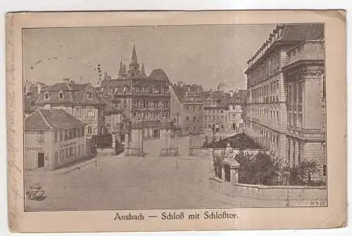 [Ansichtskarte] GERMANY -  Ansbach - Schloß mit Schloßtor. 