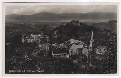 [Ansichtskarte] GERMANY -  Badenweiler mit Rhein und Vogesen. 