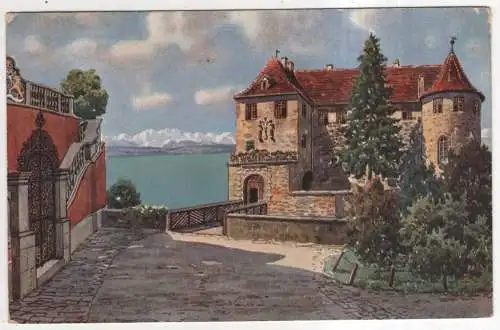 [Ansichtskarte] GERMANY - Meersburg a. B. - Brücke und Eingang zum alten Schloß. 