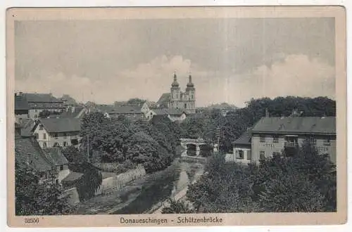 [Ansichtskarte] GERMANY - Donaueschingen - Schützenbrücke. 