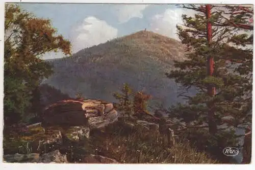 [Ansichtskarte] GERMANY - Baden-Baden -Blick von dem Felsen gegen Merkur. 