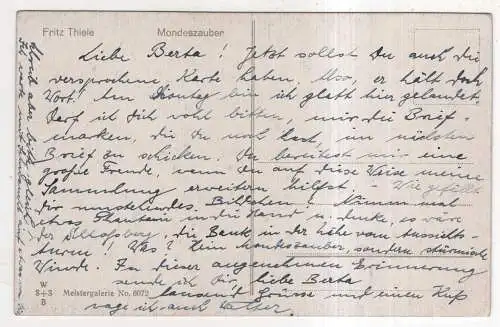 [Ansichtskarte] LOVE - Paar - Fritz Thiele : Mondeszauber. 