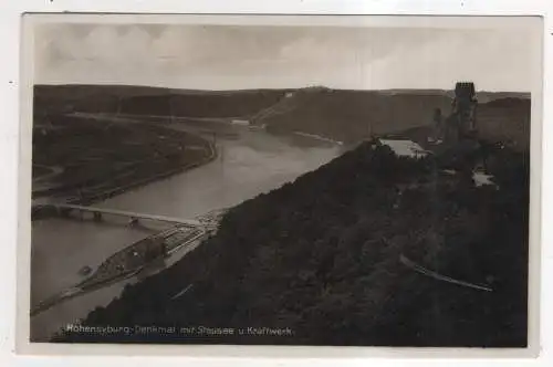 [Ansichtskarte] GERMANY - Hohensyburg  - Denkmal mit Stausee u. Kraftwerk. 