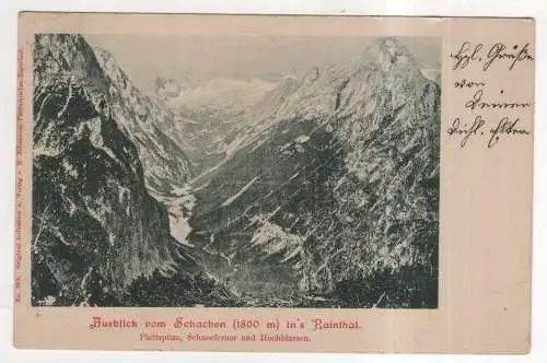 [Ansichtskarte] GERMANY - Ausblick vom Schachen ins Raintahl. 