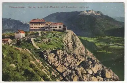 [Ansichtskarte] GERMANY - Watzmannhaus mit Untersberg. 