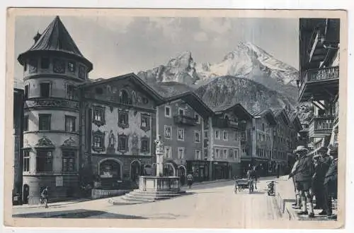 [Ansichtskarte] GERMANY - Berchtesgaden - Marktplatz mit Watzmann. 