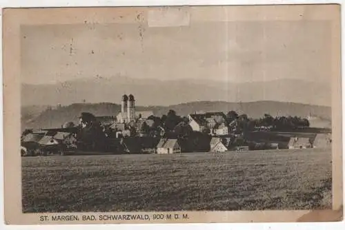 [Ansichtskarte] GERMANY - St. Märgen - Bad. Schwarzwald. 