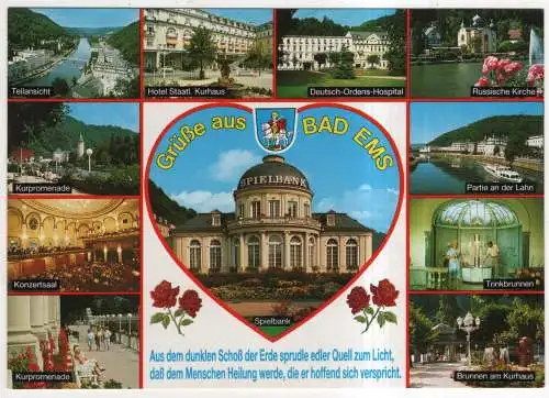 [Ansichtskarte] GERMANY - Bad Ems an der Lahn. 