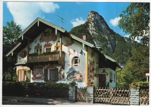 [Ansichtskarte] GERMANY - Oberammergau - Obb. Lüftlmalerei am Rotkäppchenhaus. 