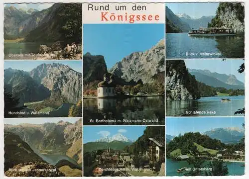 [Ansichtskarte] GERMANY - Rund um den Königssee. 