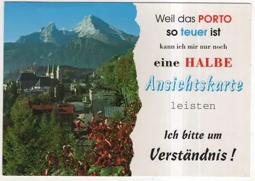 [Ansichtskarte] GERMANY - Berchtesgaden mit Watzmann. 