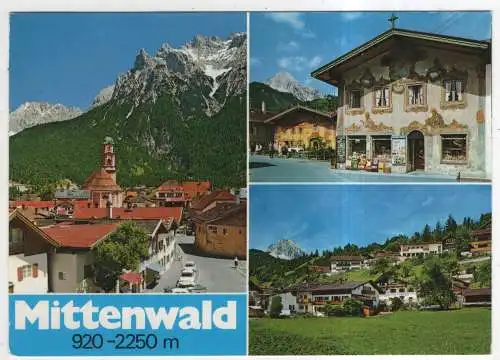 [Ansichtskarte] GERMANY - Mittenwald. 