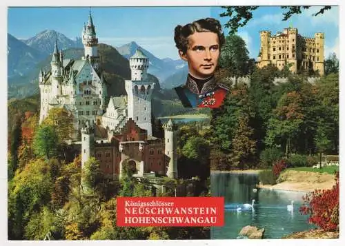 [Ansichtskarte] GERMANY - Königsschlösser Neuschwanstein Hohenschwangau. 