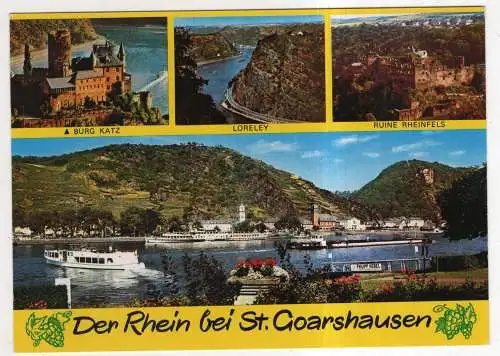 [Ansichtskarte] GERMANY - Der Rhein bei St. Goarshausen. 