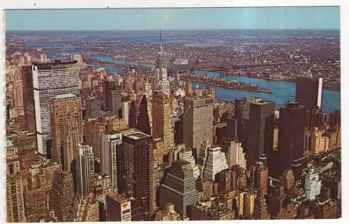 [Ansichtskarte] USA - New York - Isle of Manhattan. 