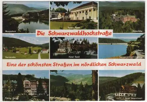 [Ansichtskarte] GERMANY - Schwarzwald - Schwarzwaldhochstraße. 